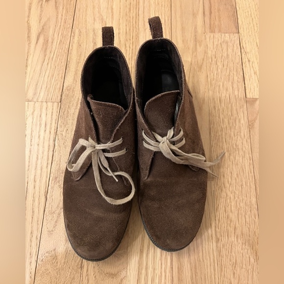 Timberland Boys Brown Leather Lace Up Desert Chukka Boots 4.5 - Picture 3 of 11